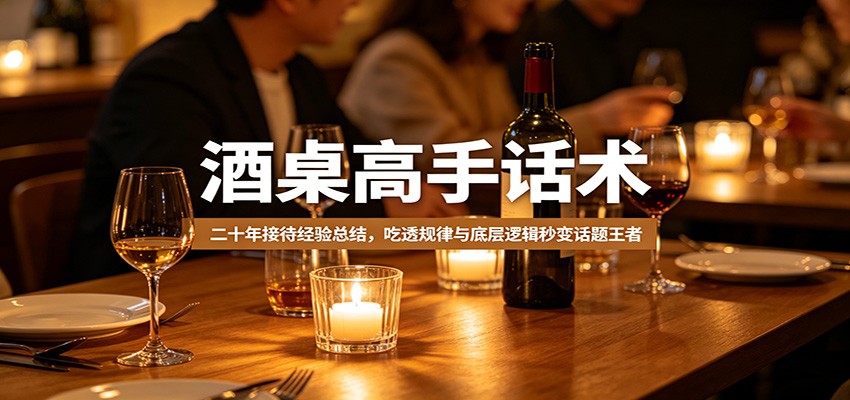 酒桌高手话术：二十年接待经验总结，吃透规律与底层逻辑秒变话题王者-软件天堂-专注分享