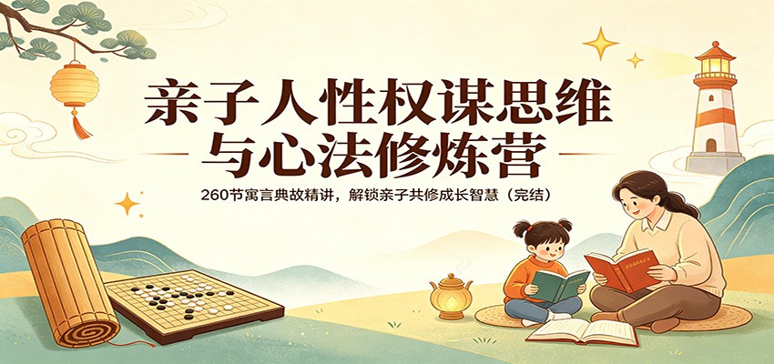 亲子人性权谋思维与心法修炼营：260节寓言典故精讲，解锁亲子共修成长智慧(完结)-软件天堂-专注分享