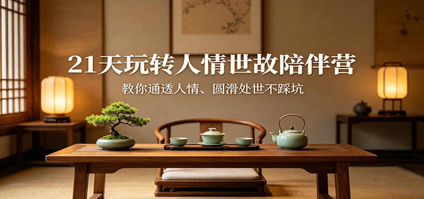 21天玩转人情世故陪伴营：教你通透人情、圆滑处世不踩坑-软件天堂-专注分享