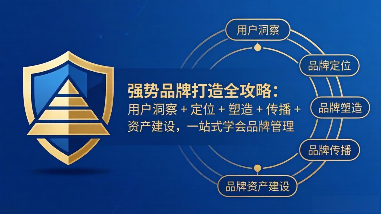 强势品牌打造全攻略：用户洞察 + 定位 + 塑造 + 传播 + 资产建设，一站式学会品牌管理-软件天堂-专注分享