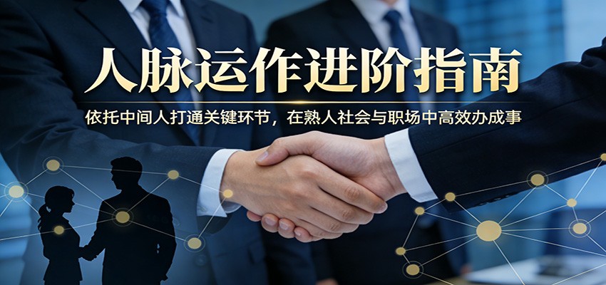 付费文章：人脉运作进阶指南，依托中间人打通关键环节，在熟人社会与职场中高效办成事-软件天堂-专注分享